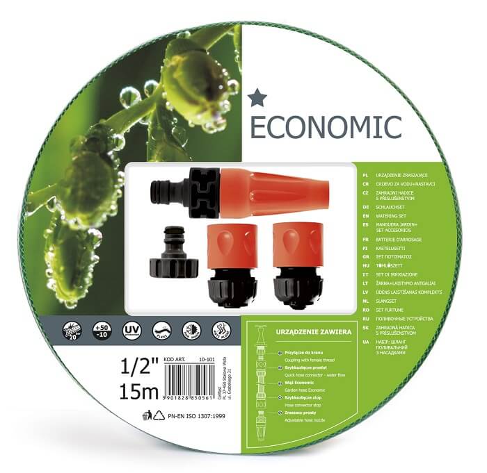 Bộ ống tưới Cellfast Economic 1/2" (21mm) dài 15m