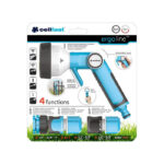 Bộ vòi tưới tay gạt 4 chế độ Cellfast Ergo 1/2" (21mm)