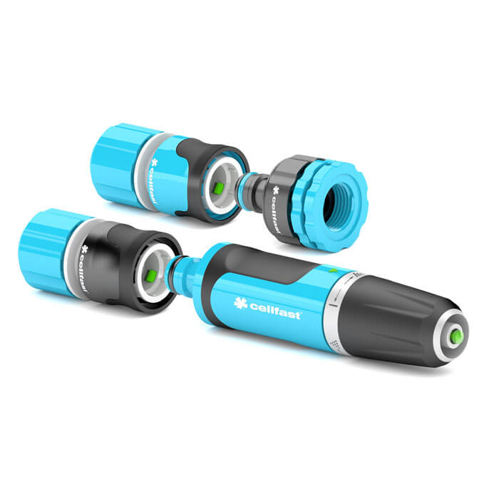 Bộ vòi tưới xoay 2 chế độ Cellfast Ergo 21mm