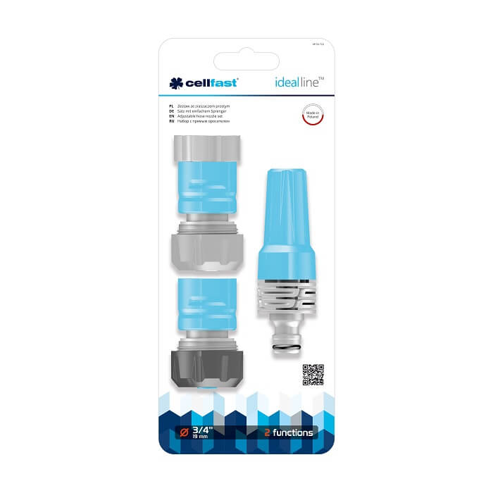 Bộ vòi tưới xoay 2 chế độ Cellfast Idealline Plus 3/4" (27mm)