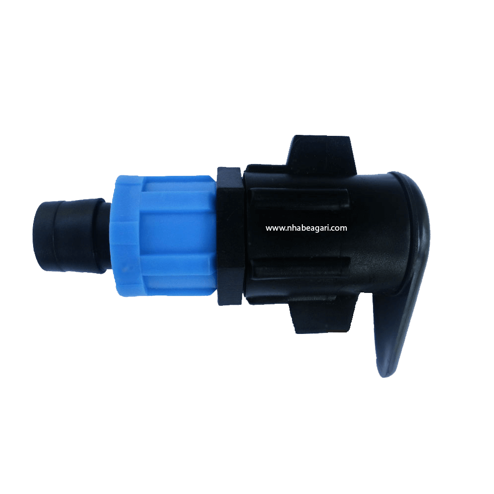 Cút nối gài ống nhỏ giọt dẹt 17mm