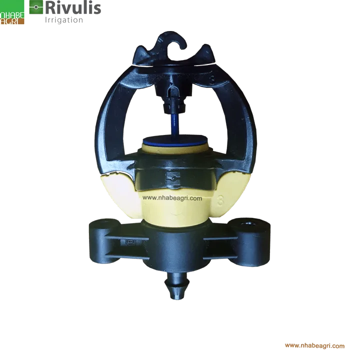 Đầu tưới phun mưa Rivulis S2000 + khớp nối Meteor 6mm (không bù áp)