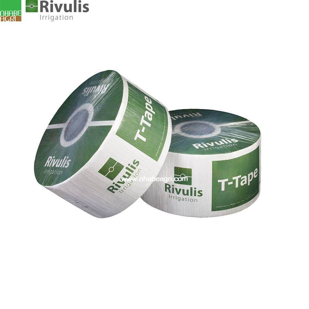 Dây tưới nhỏ giọt Rivulis T-tape 16mm, dày 0.38mm, cuộn 1250m