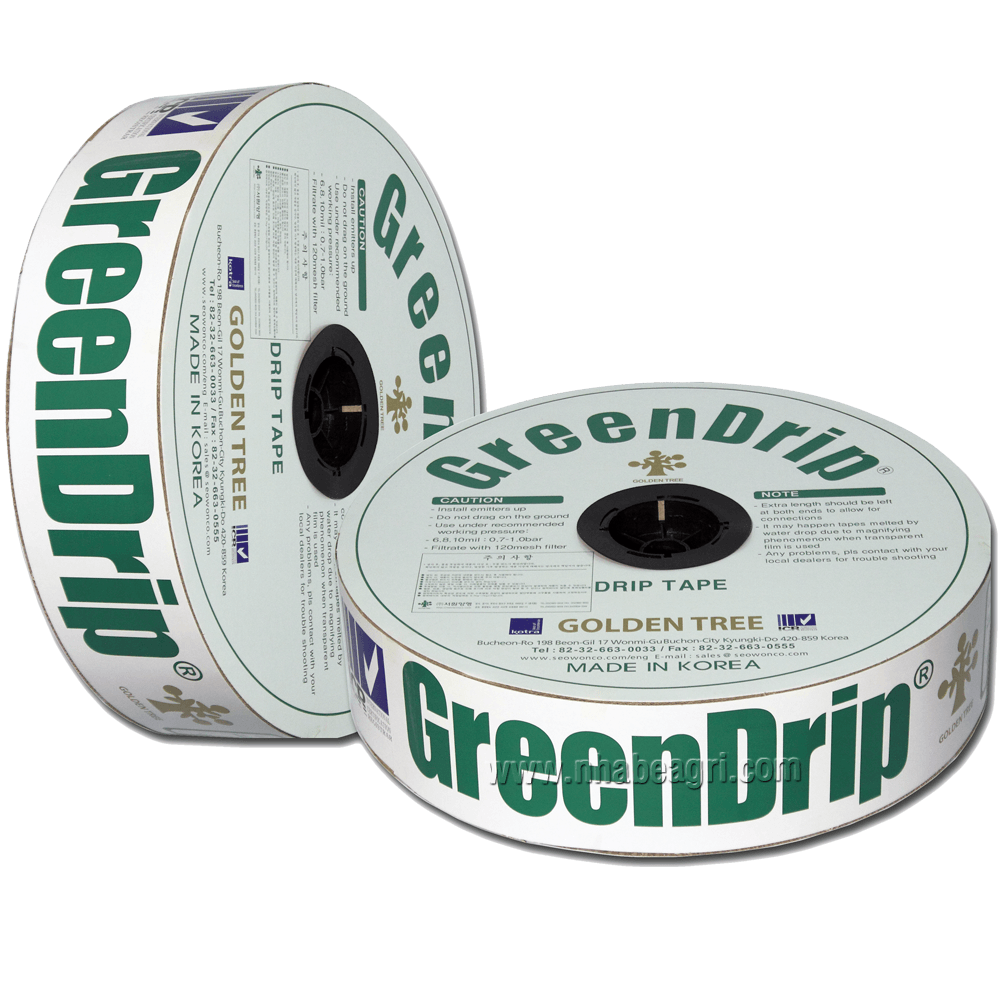 Dây Tưới Nhỏ Giọt Green Drip 16mm, Dày 0.2mm, Khoảng Cách Lỗ 30cm, 1000m/cuộn