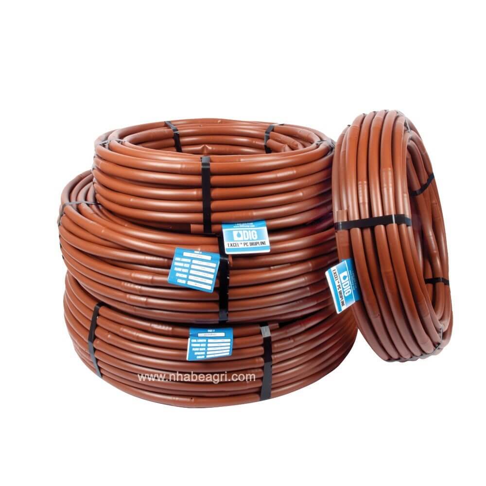 Ống Tưới Nhỏ Giọt Bù Áp DIG Excel PC 17mm, Cuộn 300m, Kc 30cm, 2.3 L/h
