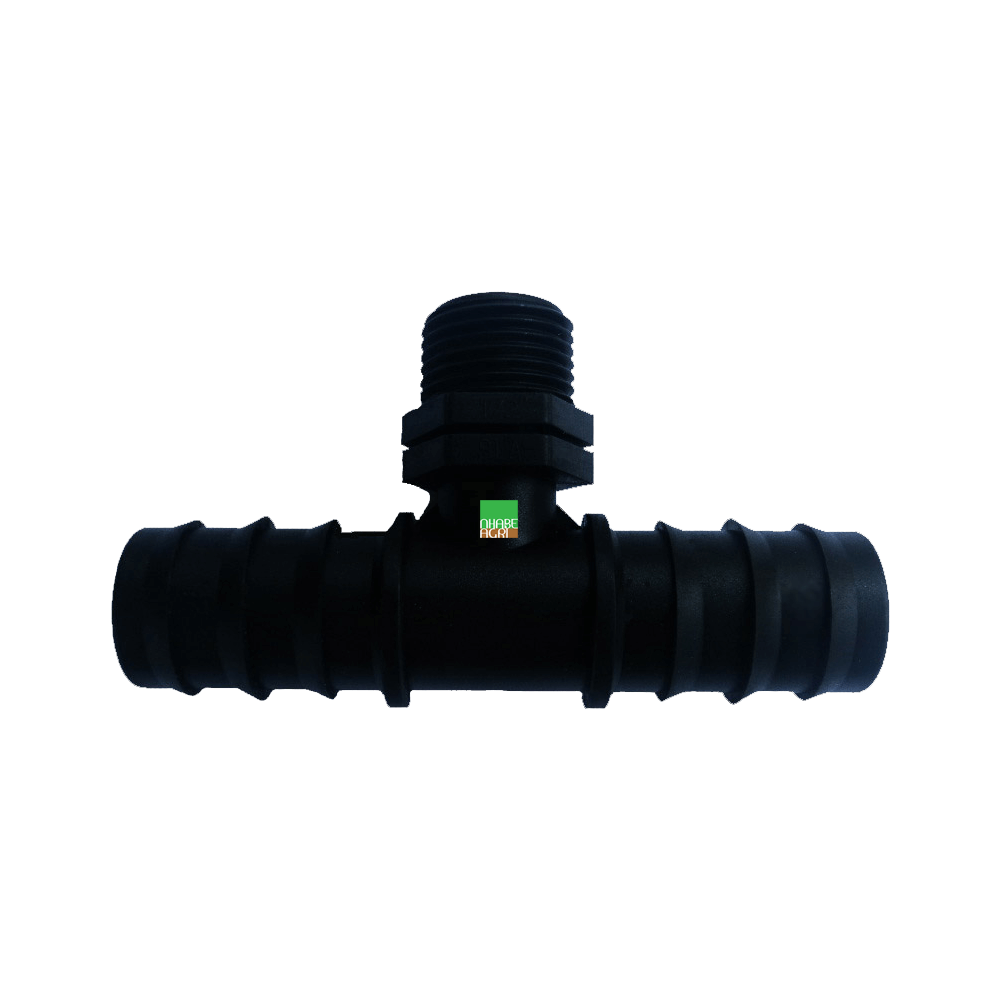 Tê nối ống PE 20mm ra ren ngoài 27mm