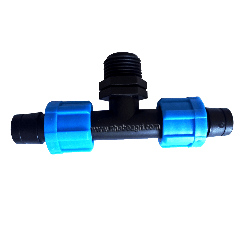 Tê ống 17mm ra ren ngoài 21mm